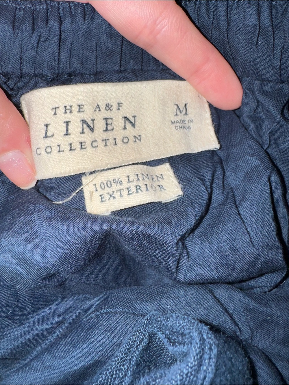 Abercrombie and Fitch Premium Linen Bow Back Maxi Dress - Picture 9 of 11
